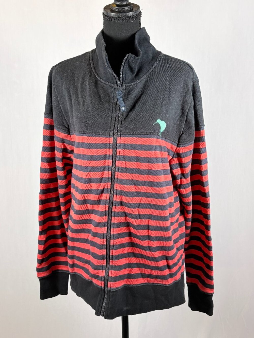 Canterbury | Men’s Rugby Full Zip Jacket | Size M | Black Red New Zealand